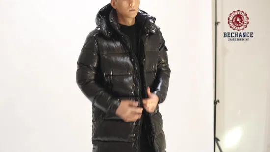 Plus Size Fashion Casual Hood Big Tall Men's Coats Cold Winter Street Wear Casaco Longo para Homem